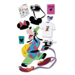 EK Success DISNEY Dimensional Stickers – TOURIST GOOFY – 9 pcs