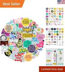 Inspirational Christian Stickers Pack – 220 Assorted Vinyl Decals for Everyone
