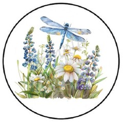 BLUE DRAGONFLY ENVELOPE SEALS LABELS STICKERS PARTY FAVORS