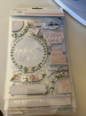 NEW Project Life Southern Wedding 35 Stickers Becky Higgins Scrapbooking NIP