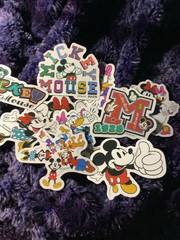 Disney Mickey Mouse Minnie and Friends Multicolored Stickers New Lot of 25 Y