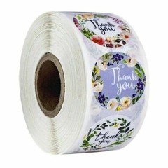 1″ Round Thank You Stickers Bussiness Kraft Stickers Label Self-Adhesive Sticker