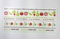 Set of 7 October Afternoon Farm Fresh Rub Ons 2 Styles Words Quotes Borders