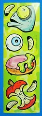 Gross Slime Sticker Strips Lot Of 3