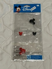 Large Lot Disney Mickey Mouse Park Embellishments Stickers Charms Ribbons NEW