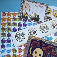 Vintage 80s 90s Y2K Sticker Partials & Singles Various Brands Years As Is Lot C