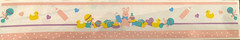 Baby Girl Pink Bottle Rattle Toys Ball Duck Mrs. Grossman’s 12″ Border Stickers