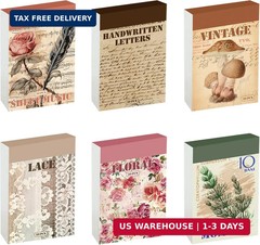 300 Pcs Vintage Washi Stickers Book | Ephemera Pack, 6 Theme Sets for Journaling