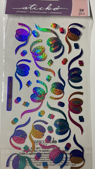 Sticko Metallic Foil Confetti Stickers EK Success 39ct 2010 SPMT17 NIP Scrapbook