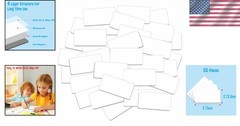 Set of 55 Waterproof Magnetic Name Stickers – 2″ x 1″ Erasable Tags for All Uses