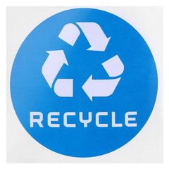 60Pcs/Set Round Recycle Trash Compost Sticker Decal For Trash Cans Garbage C EJJ