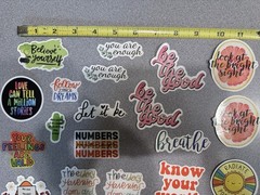Motivational Inspirational Good Vibes Religious Stickers Lot Of 29
