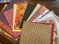 5+ Lbs Scrapbooking Paper 12×12 Fall Winter Halloween Xmas New Years Themes
