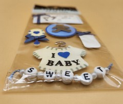 Keepsake Essentials BABY EMBELLISHMENTS 3D Die Cuts Scrapbook Stickers BRAND NEW