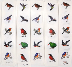 30 Bird Themed Stickers/Scrapbooking/Crafts/Journals/Planner/0.5″ to 0.85″