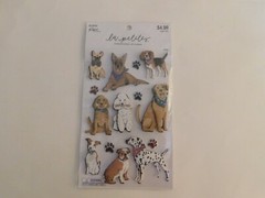 The paper studio La petites Dog dimensional stickers 14pc