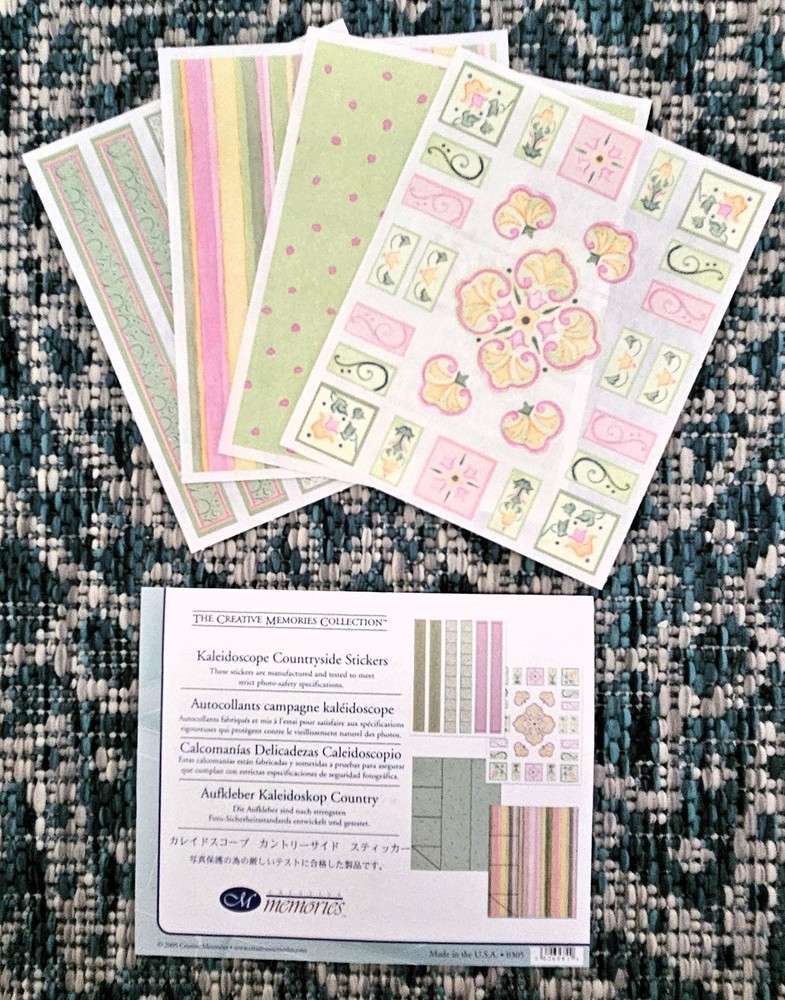 Creative Memories Kaleidoscope Countryside Stickers NEW NLA