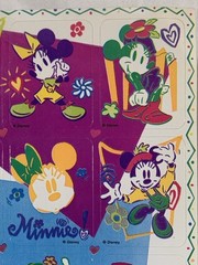 3 Sheets VINTAGE Disney Stickers Mickey & Minnie Donald Pluto + BONUS