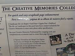CREATIVE MEMORIES SCENIC DIE CUT LANDSCAPES NEW IN PACKAGE 6 Shapes 1999