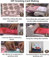 7PCS Hawaiian Flower Leaf Metal Die Cuts,Spring Flower Leaves Card Cutting Dies