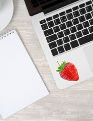 Strawberry Die Cut Vinyl Stickers Set Scrapbooking Laptop Water Bottle