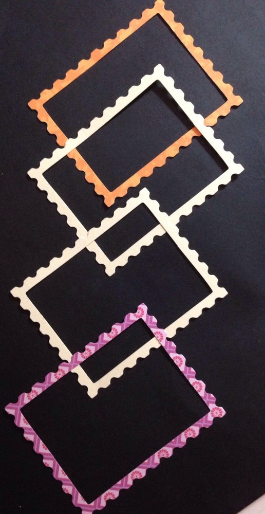 THIN STAMP FRAME Die-Cuts (12pc)Aprox 2-1/2″x3″📫Pictures📫Made in USA📫