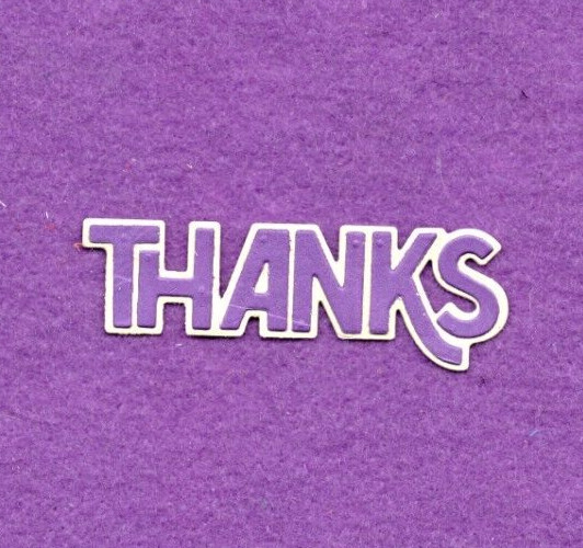THANKS # 11 with background die cuts scrapbook cards scrapbook cards