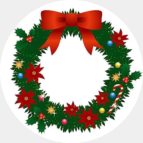 Scratch-Resistant 150 Pack of 2-Inch Round Christmas Stickers for Any Packaging