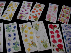 Lot Vintage paper, Months in Bloom stickers, Holly Days & Dazzle, Soft Linen Pk