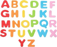 Vibrant Adhesive Foam Letters – 50 Sets, 6 Colors