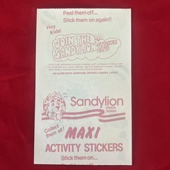 Vtg RARE Maxi Activity Sheet Stickers Sandylion Design A Wreath Christmas 1984
