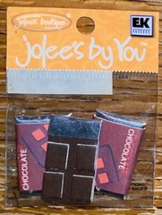 RARE Jolees Mini Chocolate Bars Candy Sweet Treats Snack 4×2” Non-Adhesive 3D