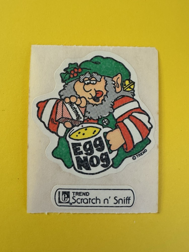 Vintage Trend Enterprises Scratch And Sniff Stinky Sticker Elf 80’s