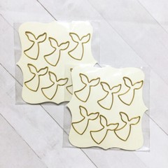 CraftSmart Mermaid Whale Paper Clips 12 Gold Designer Fashion Planner Accessory