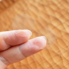 Clear Round Adhesive Stickers Envelope Seal Labels 500 Count