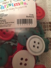 Make it Christmas Buttons and parts for Holiday Projects