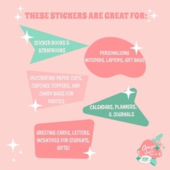 New Ice Cream Diner Style Sticker Sheet Perfect for Party Favors or Scrapbook