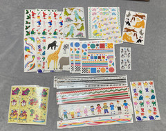 Vtg 90s Sticker Lot Mrs Grossmans Sandy Lion Barney