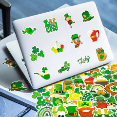 50PCS St. Patrick’S Day Stickers Decorations Waterproof Irish Stickers for Water