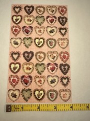 Vintage Punch Studio Gifted Line John Grossman Victorian Heart Stickers 2 Sheets