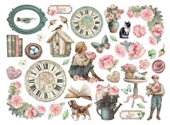 Stamperia HOUSE OF ROSES Die Cuts Chipboard Pieces 39/pk DFLDC132