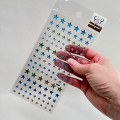 Blue Epoxy Glitter Star Dimensional Stickers Scrapbooking Cardmaking