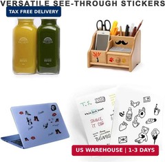 Printable Transparent Sticker Paper, Premium Clear Sticker Paper 8.5″ x 11″ (25