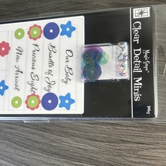Magic Scraps Clear Detailed Minis Baby Scrapbook Embellishments 2005 NIP Metal