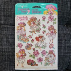 NEW American Greetings Peppermint Rose Scented Stickers 1992 (2 Sheets)