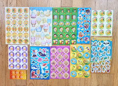 199 MANGO SCRATCH & SNIFF STICKERS Ice Cream ANIMALS Cheescake LITTLE MERMAID