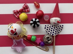 Pinocchio Circus junk journal & ephemera lot With Trinkets