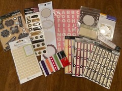 Lot of 13 different embellishments- 6 JBS, Jenni Bowlin , ribbon, K and Company
