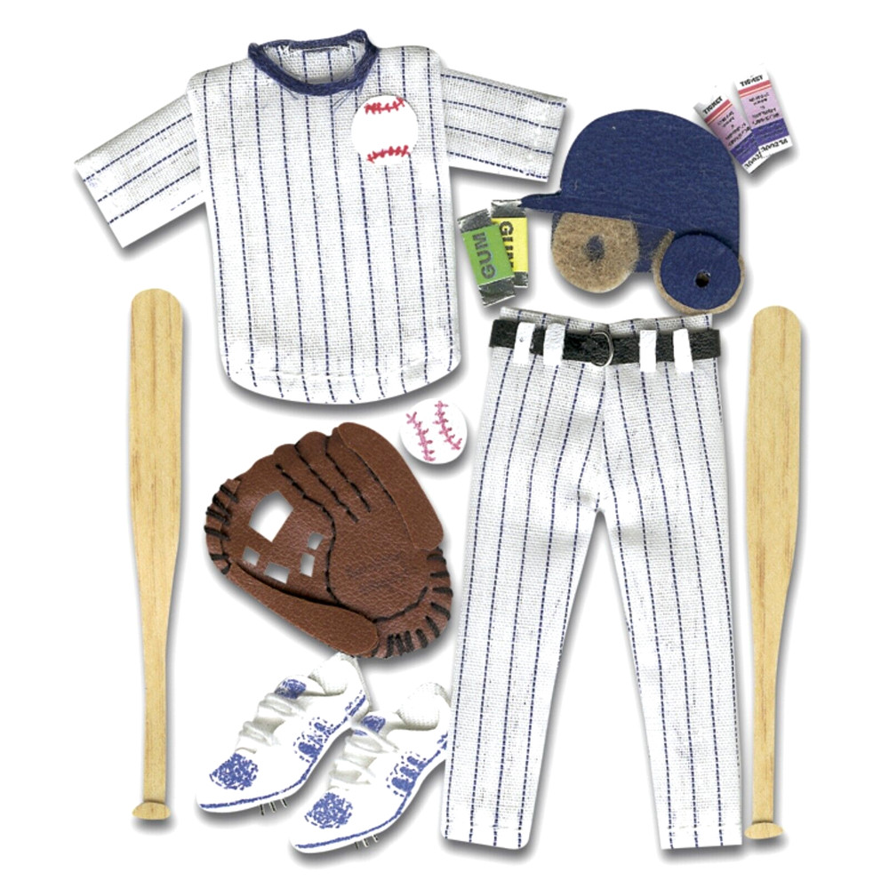BASEBALL Game Ball Glove Field Uniform Team Play Bat Player Jolee’s stickers