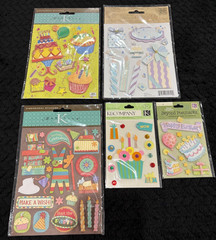 K & Company Stickers lot – Birthday (see description for details)